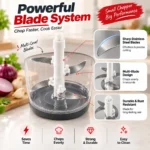 Multi-Blade Stainless Steel Vegetable Chopper Replacement Blade System – Sharp & Even Food Chopper Blades